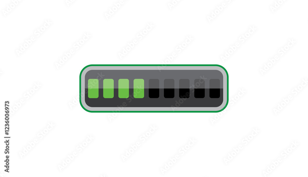Waiting illustration set of loading bar Waiting illustration set of loading bar