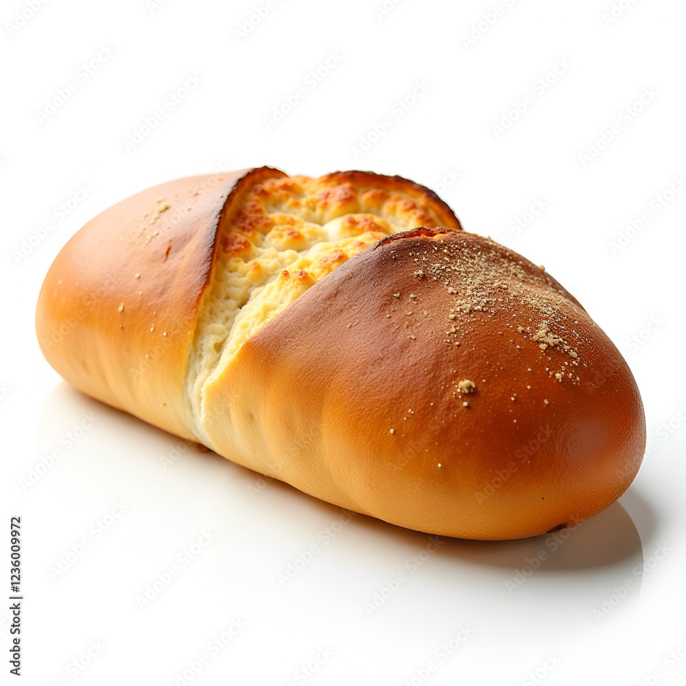 Rustic Loaf Of Bread With A Crunchy Golden Brown Crust Rustic Loaf Of Bread With A Crunchy Golden Brown Crust