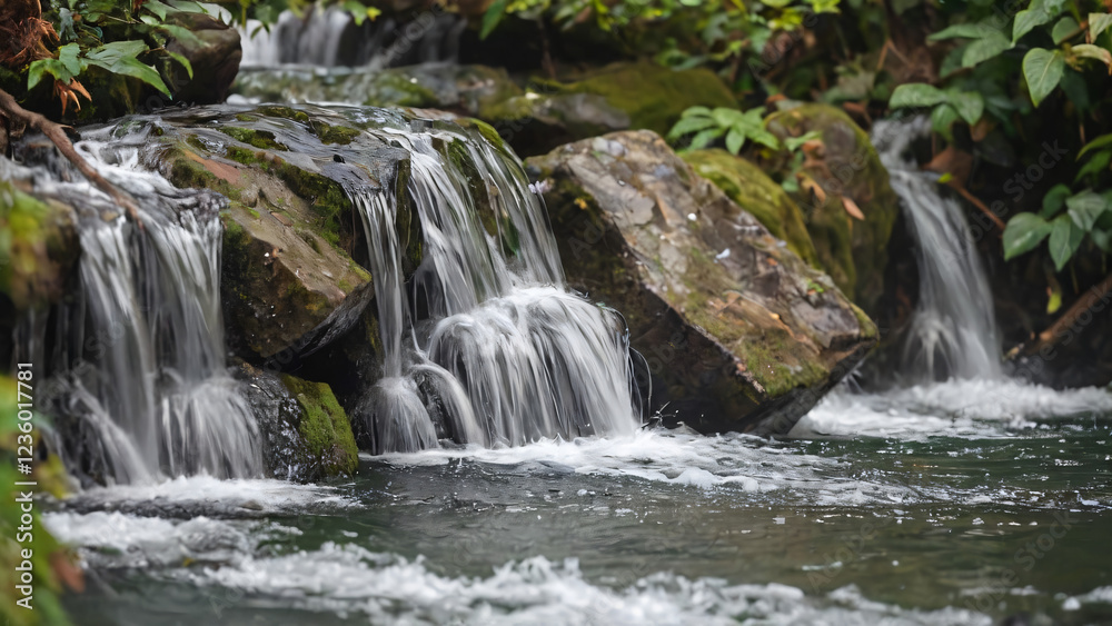 Fototapeta premium waterfall in the forest