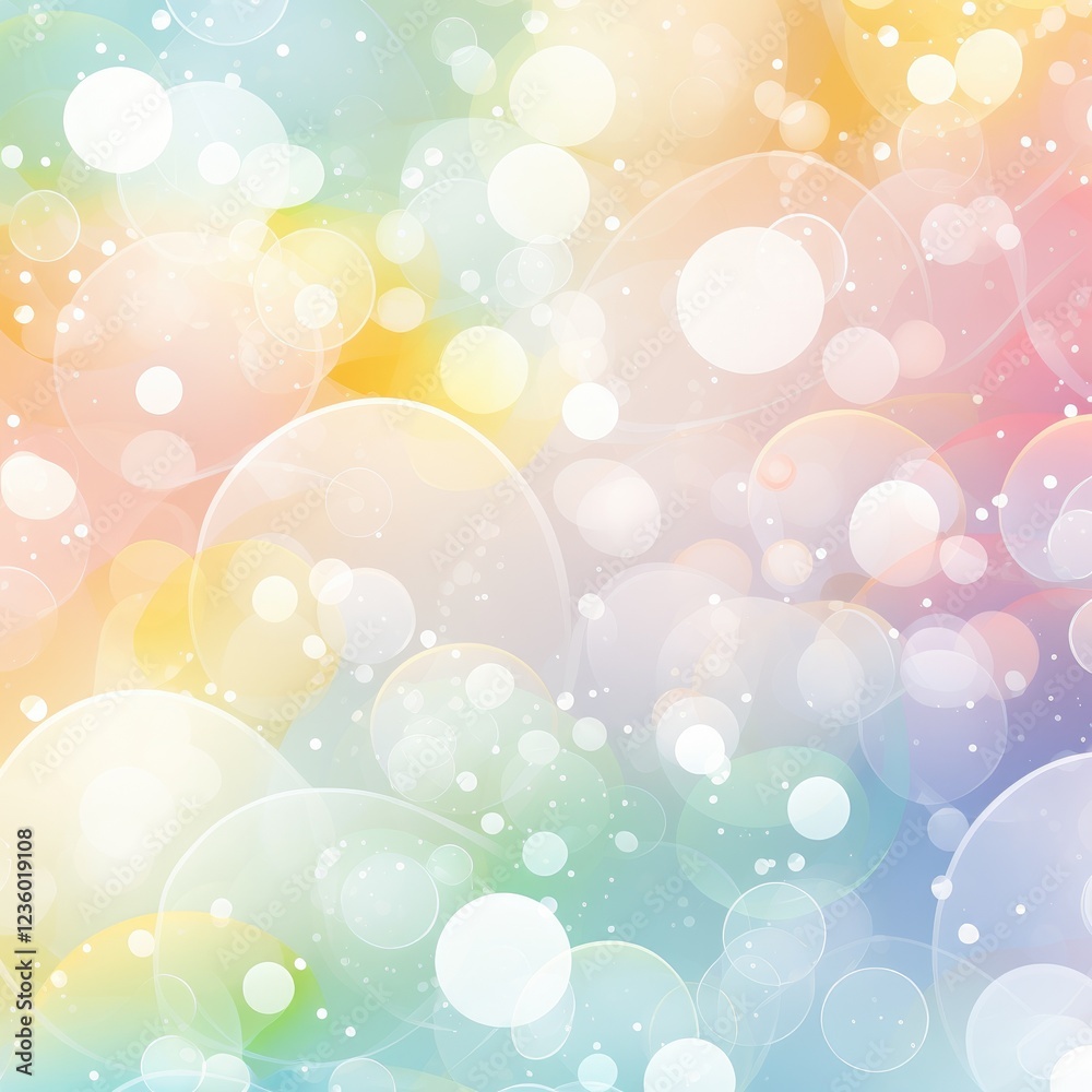 Rainbow colored background with bubbles Rainbow colored background with bubbles