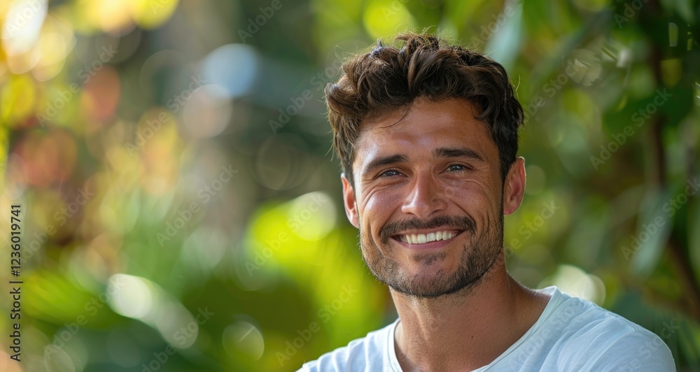 Smiling man with arms crossed Smiling man with arms crossed