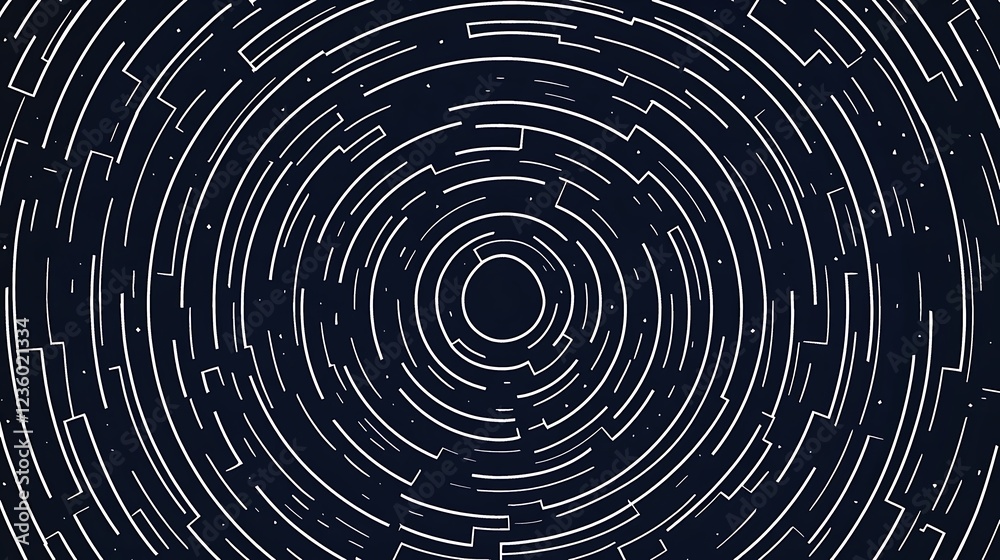 Abstract circular maze pattern design Abstract circular maze pattern design