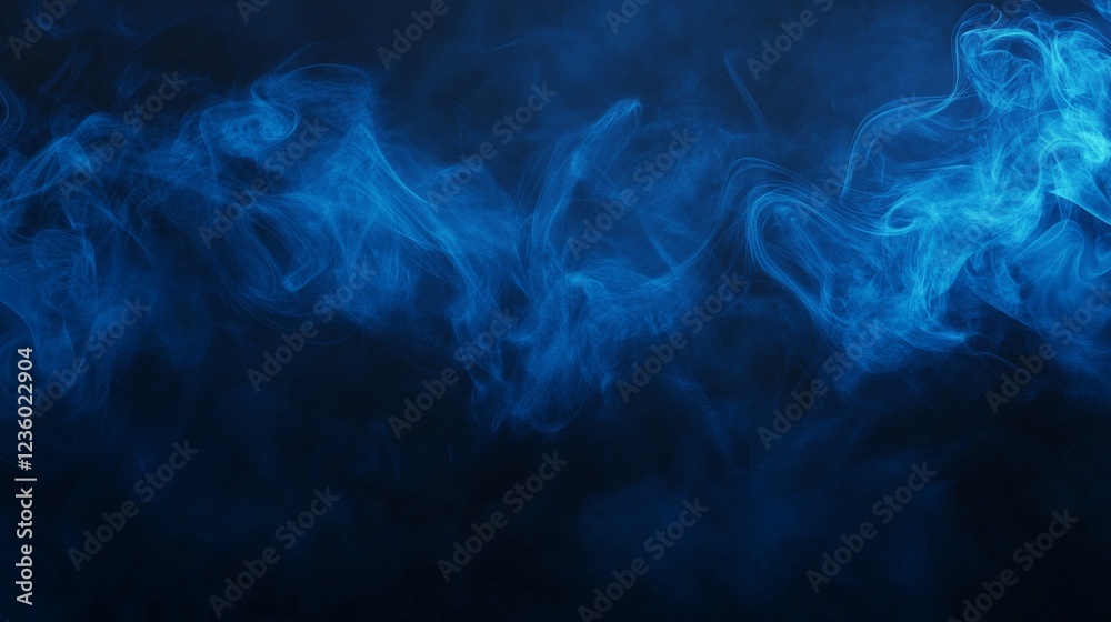 A banner with a dark blue backdrop with clouds, a fog-like ambiance, and a fantastical, movie-like setting A banner with a dark blue backdrop with clouds, a fog-like ambiance, and a fantastical, movie-like setting