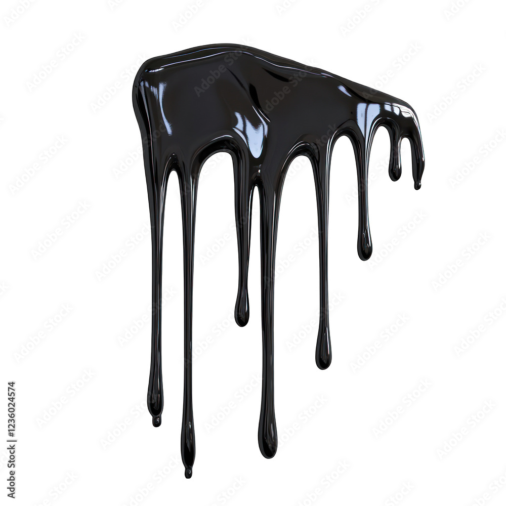 Dark Liquid Dripping Black Oil Texture isolated on transparent background Dark Liquid Dripping Black Oil Texture isolated on transparent background