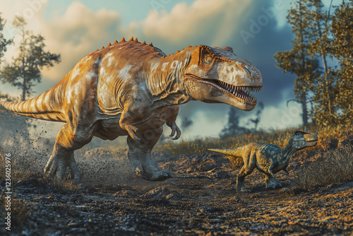 Prehistoric Pursuit: Tyrannosaurus Rex and its Prey