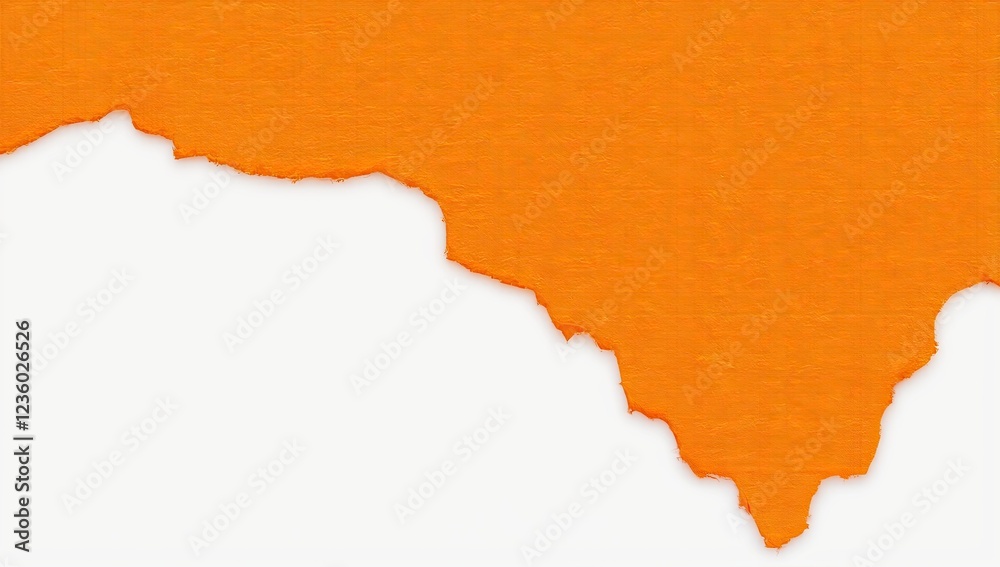 Torn Orange Paper Texture Background Ripped Edge Abstract Design Element Torn Orange Paper Texture Background Ripped Edge Abstract Design Element
