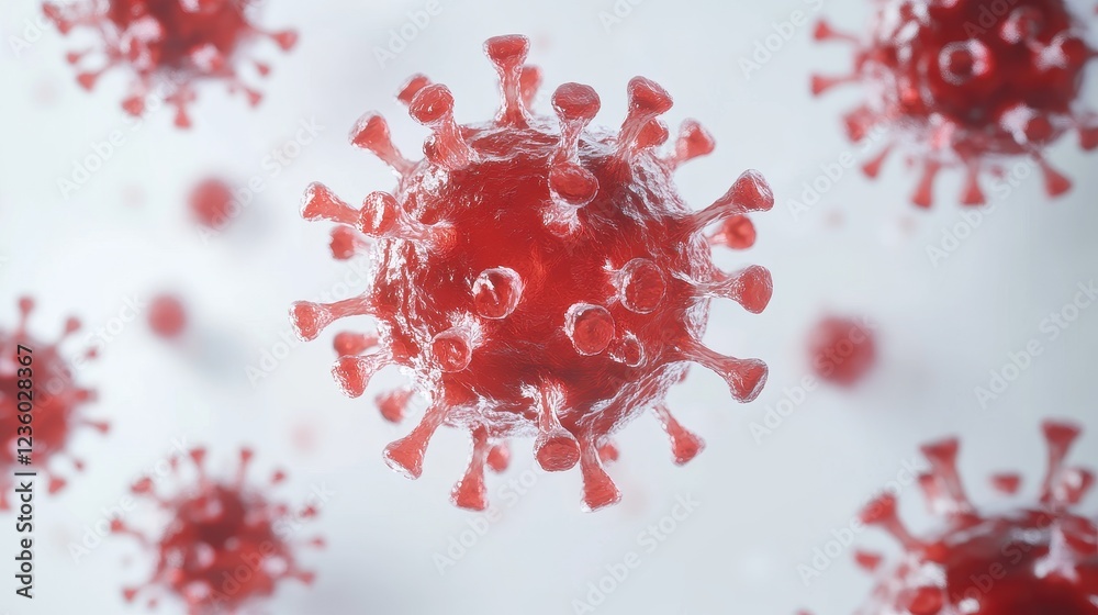 Infection flat design top view immune system on white background. Infection flat design top view immune system on white background.