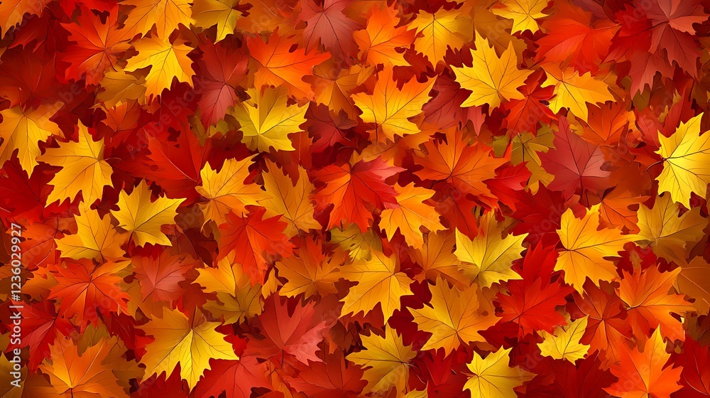 Autumn leaves background, vibrant colors, fall foliage, nature backdrop, illustration Autumn leaves background, vibrant colors, fall foliage, nature backdrop, illustration