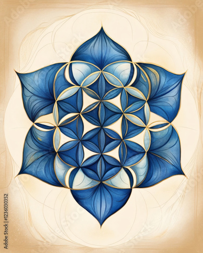 The Flower of Life design promotes a sense of inner peace.