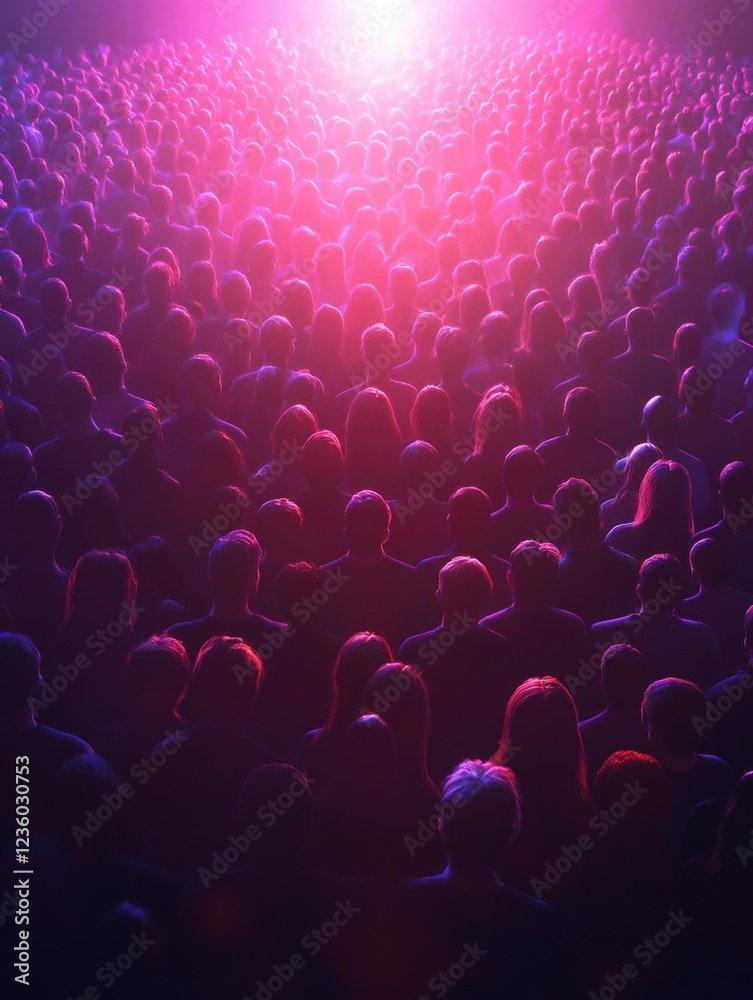 Obraz premium Vibrant Concert Audience