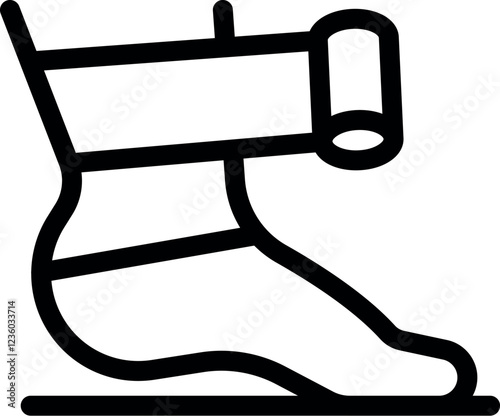 Doctor bandaging injured foot, providing medical treatment and support