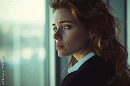 Disheartened female entrepreneur feeling discouraged