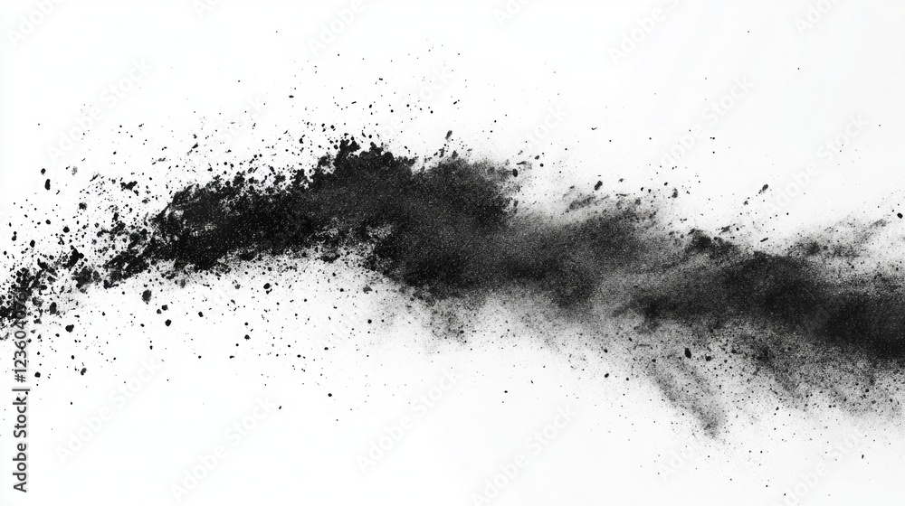 Fototapeta premium Sand Texture: Gritty sand texture, monochrome noise halftone, grit pattern,