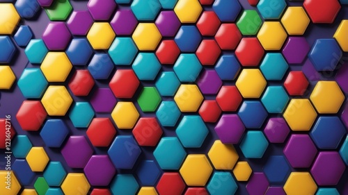 Wallpaper Mural Hexagonal Grid Torontodigital.ca