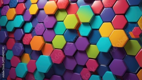 Wallpaper Mural Hexagonal Grid Torontodigital.ca