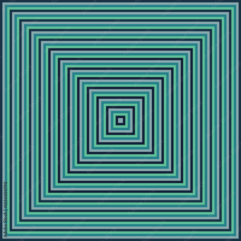Visual effect created by squares getting progressively smaller Visual effect created by squares getting progressively smaller