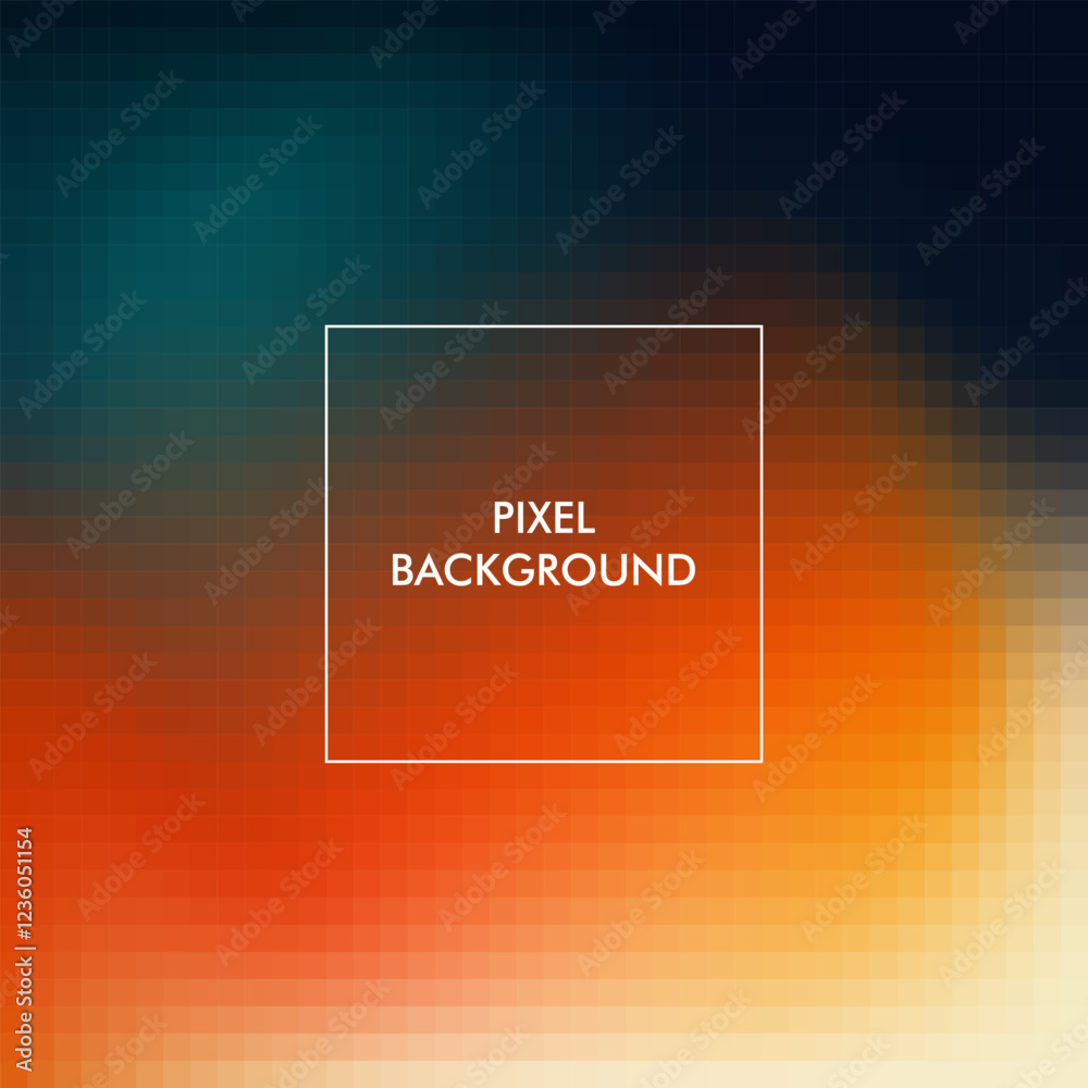 Obraz premium Gradient pixel texture abstract background with colorful color