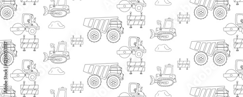 handrawn popular contruction exercise pattern background