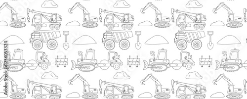 handrawn popular contruction exercise pattern background