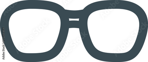 glasses on white