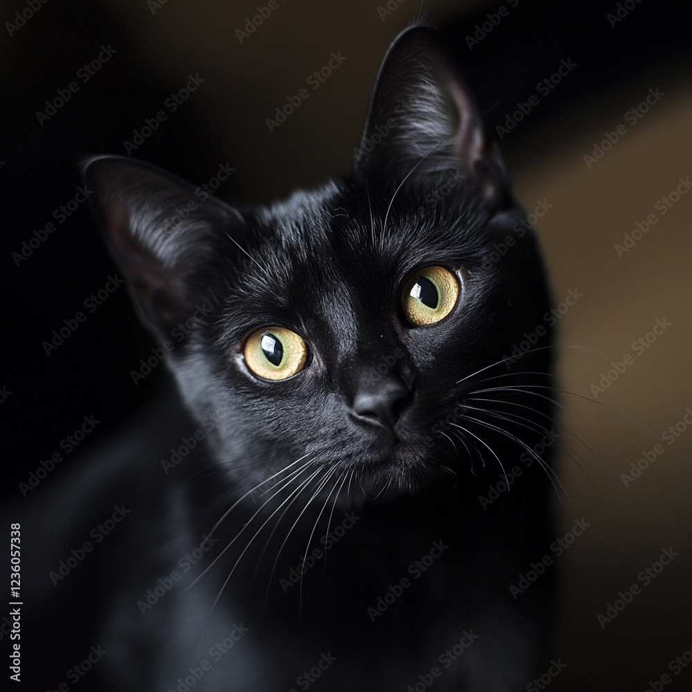 black cat portrait black cat portrait