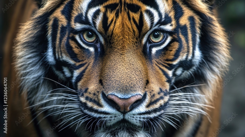 Fototapeta premium Sumatran Tiger: Sumatran tiger,