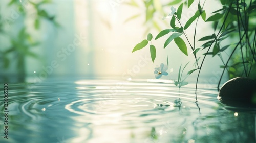 Serene Nature Waterfall