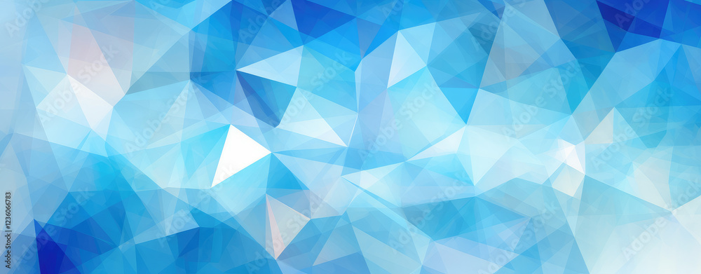 Fototapeta premium Abstract Blue Geometric Polygonal Background Design