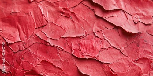 Wallpaper Mural A close-up shot of bright red paint on a wall Torontodigital.ca