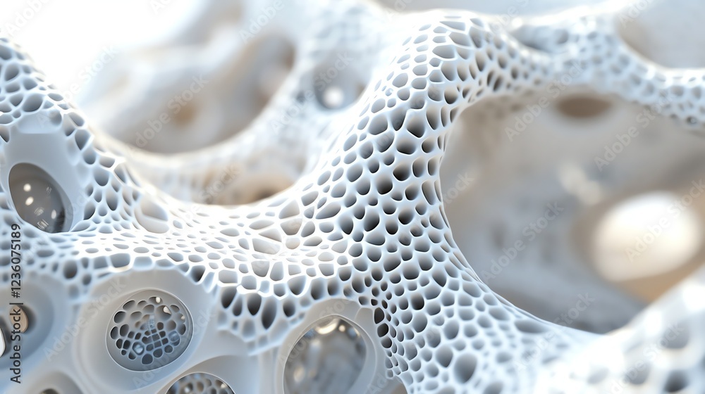Abstract white geometric pattern with circular holes. Abstract white geometric pattern with circular holes.