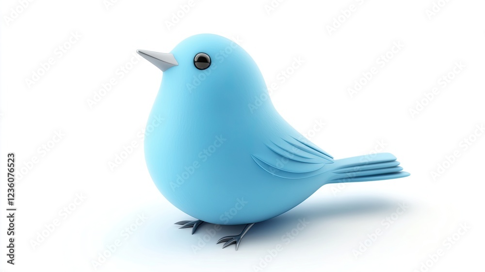 Fototapeta premium Twitter X Icon: Twitter X icon, new