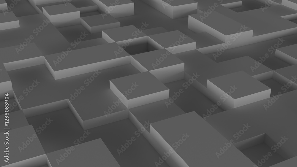 Shadow Squares - Angled view Shadow Squares - Angled view
