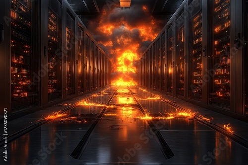 Cybersecurity breach causes catastrophic fire in data center, exposing critical vulnerabilities and internet dangers