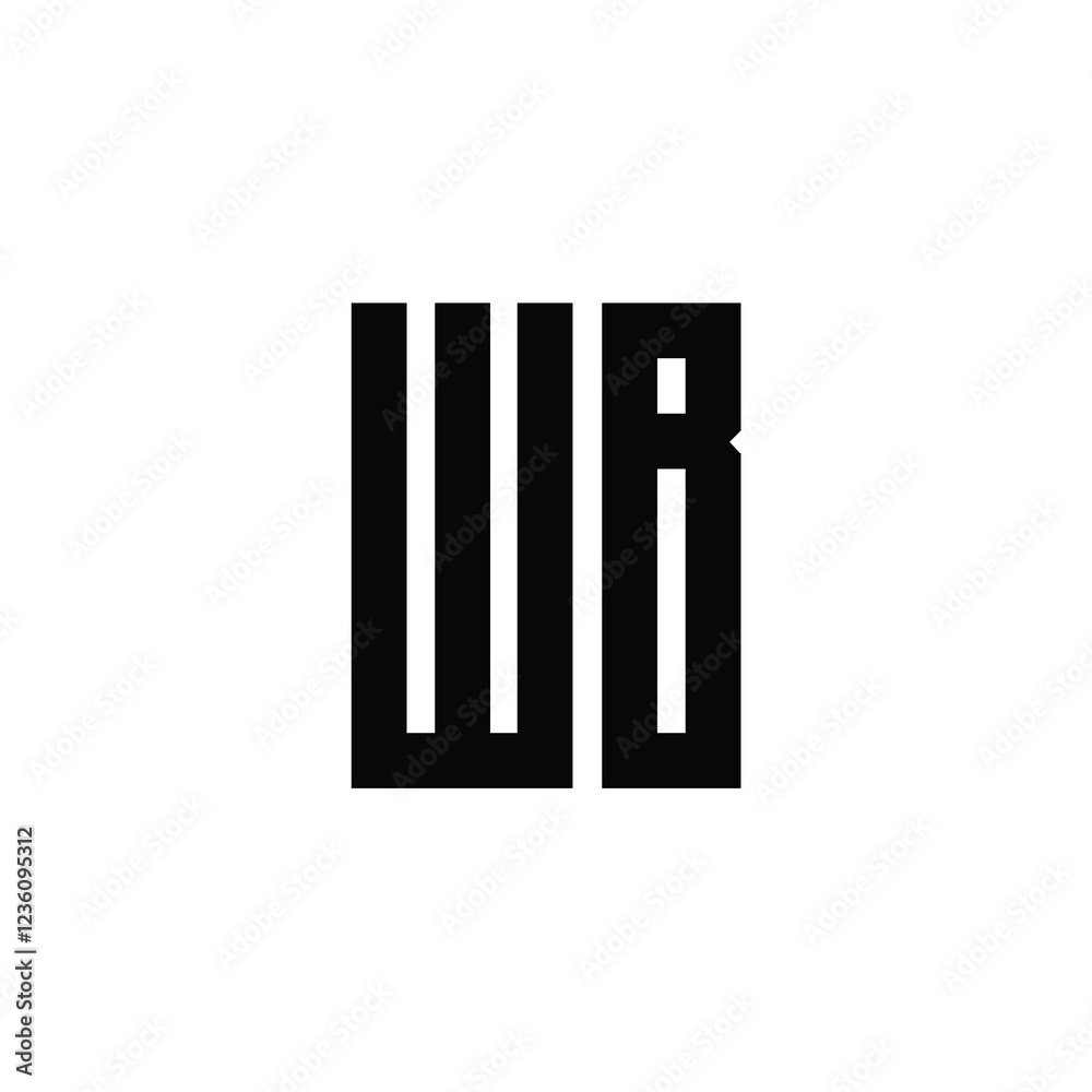 WB monogram logo design letter text name symbol monochrome logotype alphabet character simple logo WB monogram logo design letter text name symbol monochrome logotype alphabet character simple logo