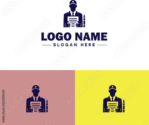 Resume Writing icon CV writing Curriculum vitae preparation Career document crafting flat logo sign symbol editable vector