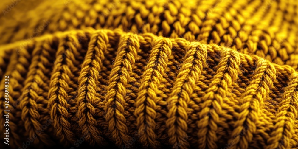 A close-up of a bright yellow knitted hat, perfect for a fashion or lifestyle image A close-up of a bright yellow knitted hat, perfect for a fashion or lifestyle image