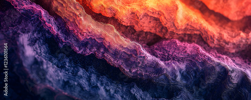 Wallpaper Mural Abstract gradient waves in vibrant colors creating a mesmerizing visual effect Torontodigital.ca