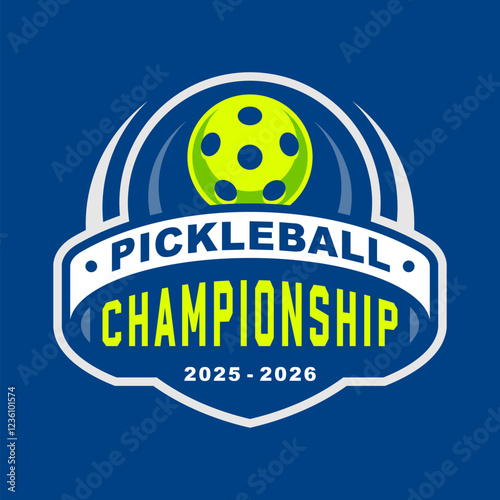 PICKLEBALL SPORTS LOGO DESIGN TEMPLATE