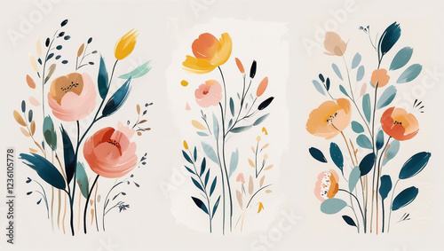 Pastel Perfection Watercolor Floral Composition Capture The Beauty Of Spring With Watercolor Florals Charming Watercolor Bouquet For Summer