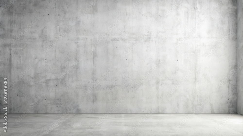 Minimalistic Empty Room with Concrete Wall and Floor Minimalistic Empty Room with Concrete Wall and Floor