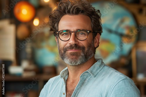 Male Teacher In A Classroom
