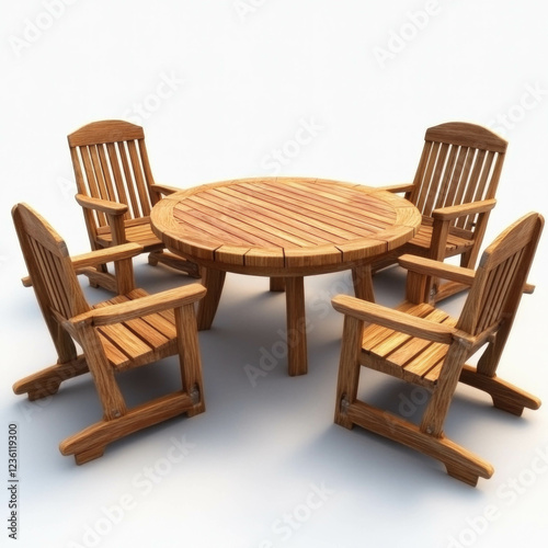 Table And Chairs Isolated