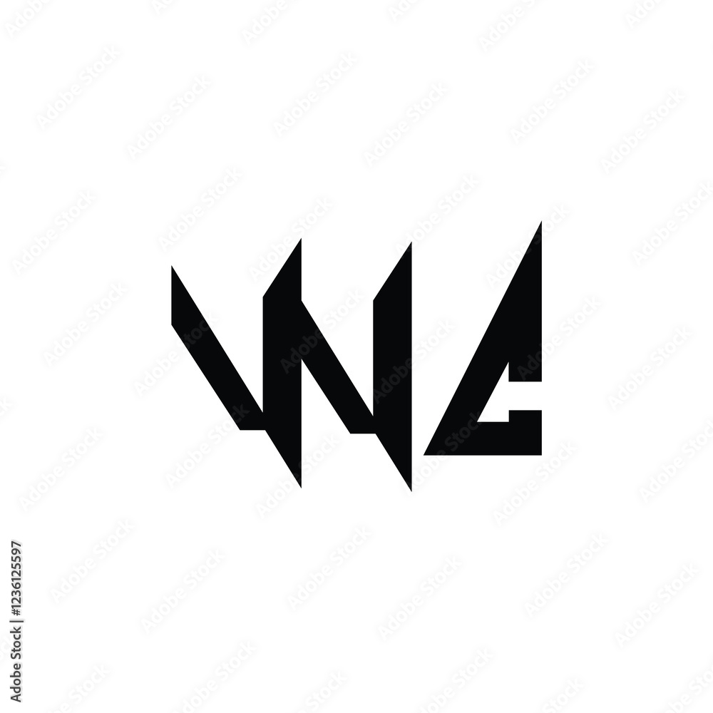WC monogram logo design letter text name symbol monochrome logotype alphabet character simple logo WC monogram logo design letter text name symbol monochrome logotype alphabet character simple logo
