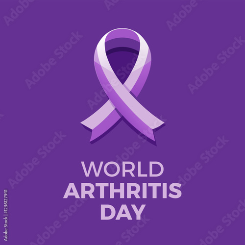 World Arthritis Day is observed every year on October. Medical Healthcare Awareness concept. vector icon isolated on white background