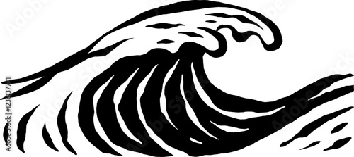drawing wave illustration