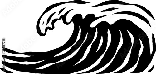 drawing wave illustration