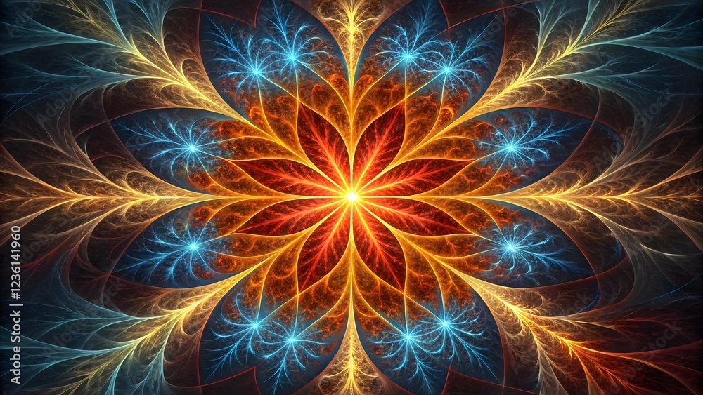 abstract fractal flower