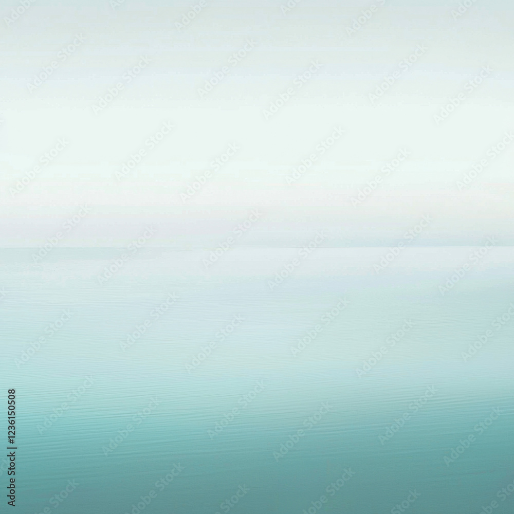 Obraz premium Dreamy abstract seascape with a calm pastel gradient transition