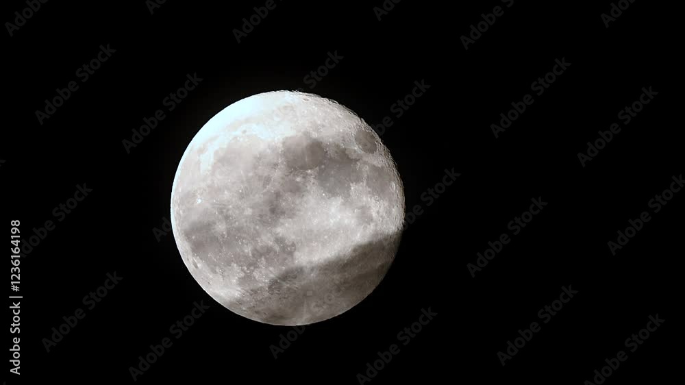 Full moon rise through drifting dark clouds in stunning cinematic time lapse at night Full moon rise through drifting dark clouds in stunning cinematic time lapse at night
