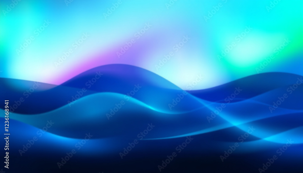 Abstract deep blue glowing waves with bright neon highlights, creating a futuristic and modern background, perfect for technology themes, digital compositions, or contemporary designs. Abstract deep blue glowing waves with bright neon highlights, creating a futuristic and modern background, perfect for technology themes, digital compositions, or contemporary designs.